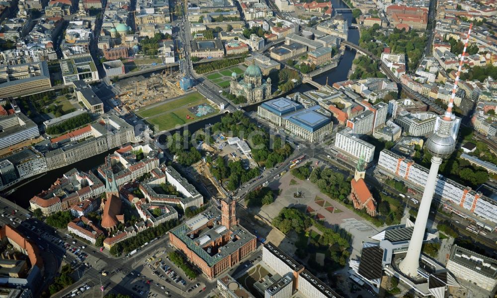 Luftaufnahme Berlin - Stadtansicht vom Stadtzentrum Ost der Bundes- Hauptstadt Berlin