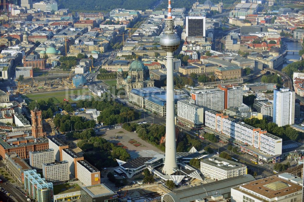 Berlin von oben - Stadtansicht vom Stadtzentrum Ost der Bundes- Hauptstadt Berlin