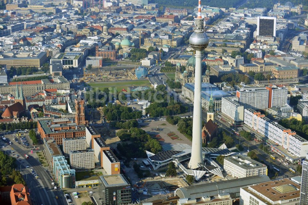 Berlin aus der Vogelperspektive: Stadtansicht vom Stadtzentrum Ost der Bundes- Hauptstadt Berlin