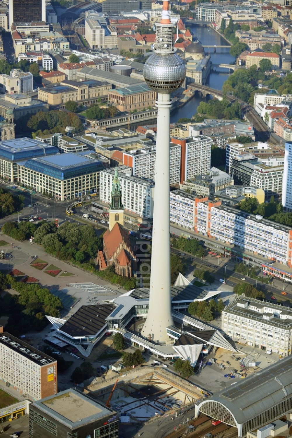 Berlin von oben - Stadtansicht vom Stadtzentrum Ost der Bundes- Hauptstadt Berlin