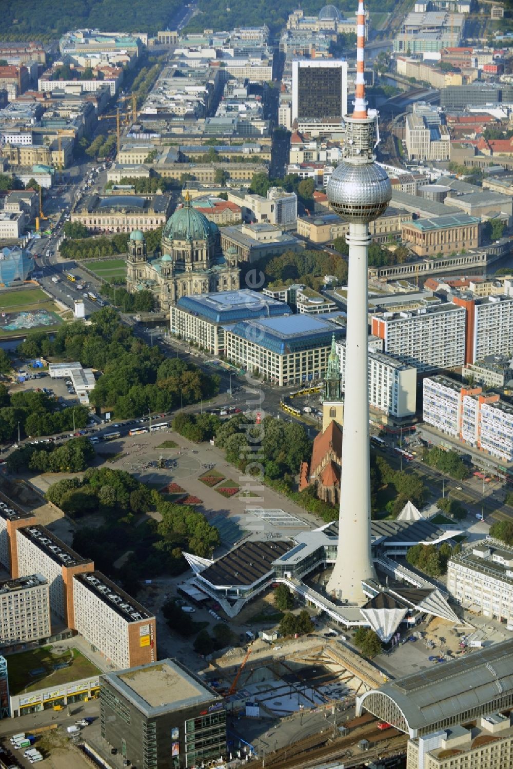 Berlin aus der Vogelperspektive: Stadtansicht vom Stadtzentrum Ost der Bundes- Hauptstadt Berlin