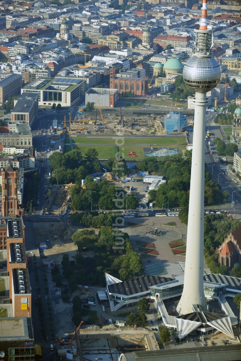 Luftbild Berlin - Stadtansicht vom Stadtzentrum Ost der Bundes- Hauptstadt Berlin