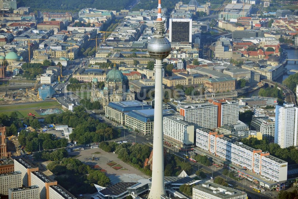 Luftaufnahme Berlin - Stadtansicht vom Stadtzentrum Ost der Bundes- Hauptstadt Berlin