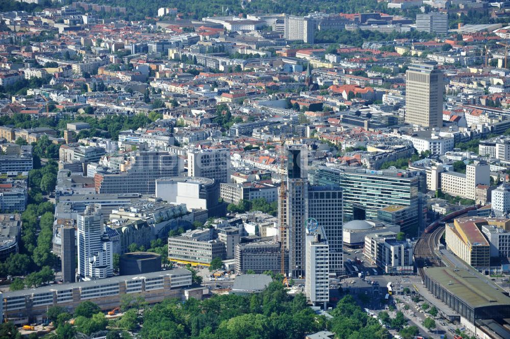 Luftaufnahme Berlin - Stadtansicht Stadtzentrum West in Charlottenburg