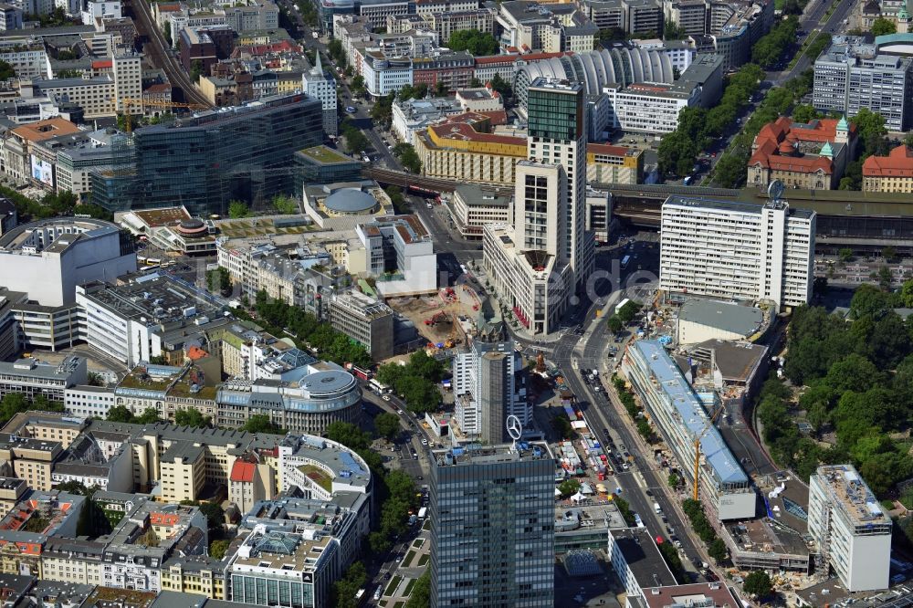 Luftaufnahme Berlin - Stadtansicht Stadtzentrum West in Charlottenburg