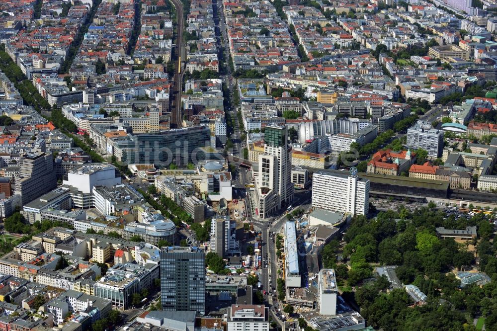 Berlin aus der Vogelperspektive: Stadtansicht Stadtzentrum West in Charlottenburg