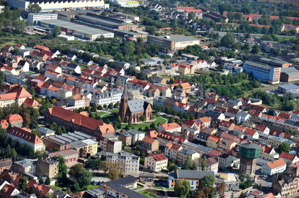 Staßfurt von oben - Stadtansicht Staßfurt in Sachsen-Anhalt