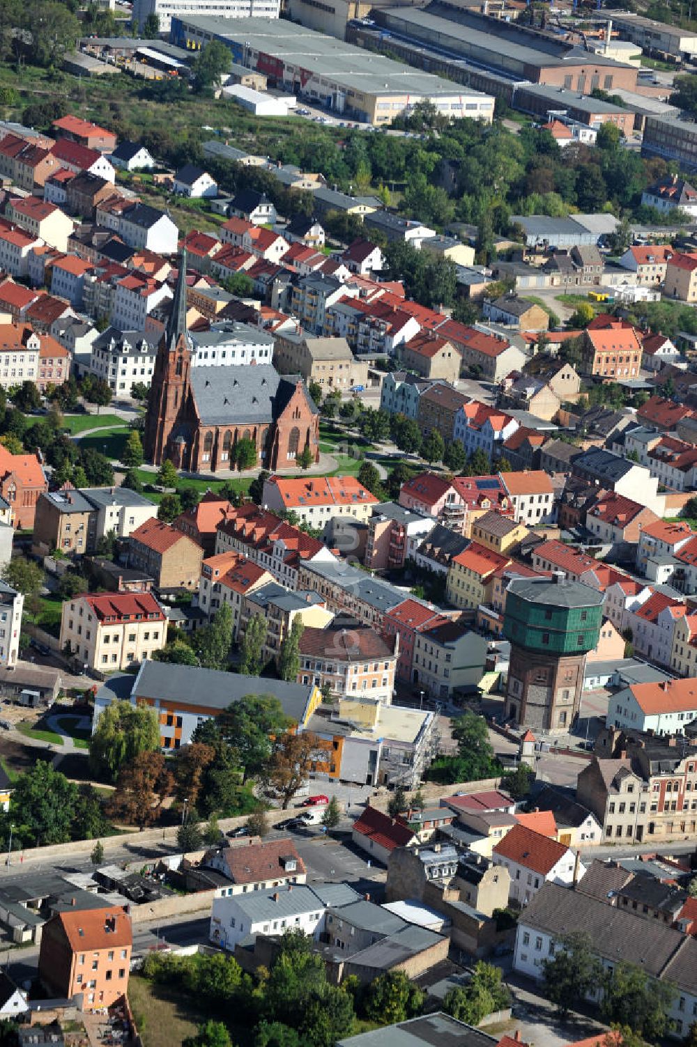 Luftbild Staßfurt - Stadtansicht Staßfurt in Sachsen-Anhalt