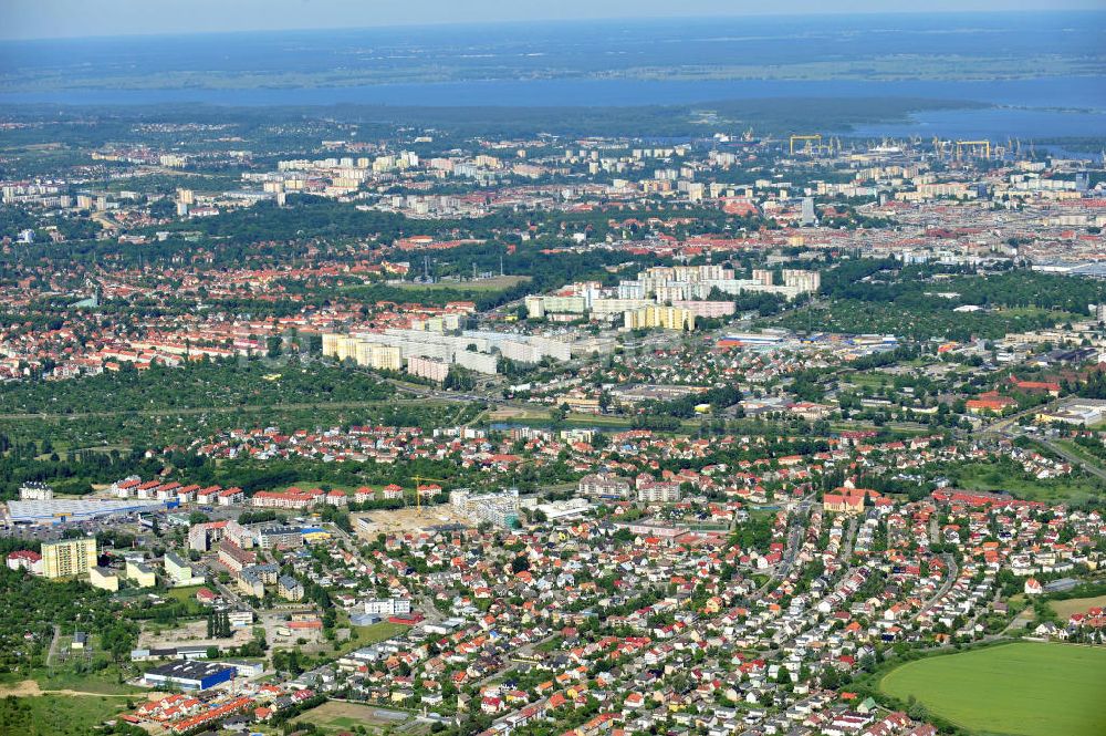 Stettin / Szczecin aus der Vogelperspektive: Stadtansicht Stettin / Szczecin