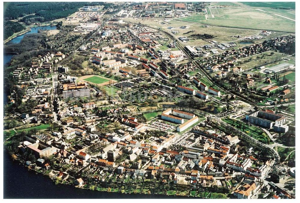 Strausberg / Brandenburg von oben - Stadtansicht von Strausberg.