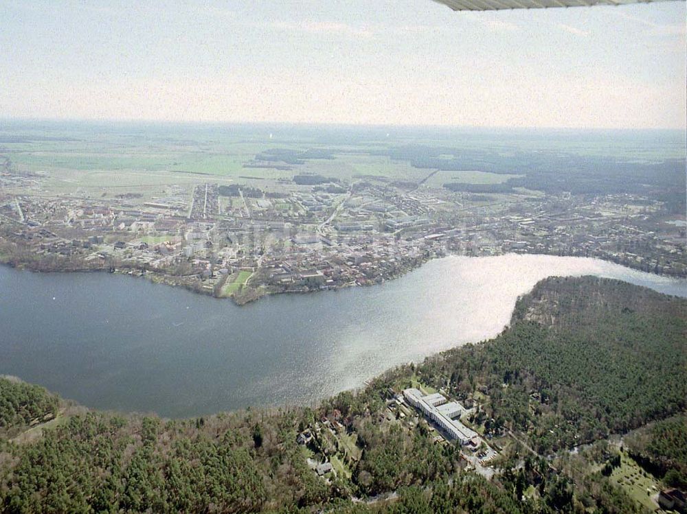 Luftaufnahme Strausberg / Brandenburg - Stadtansicht von Strausberg.