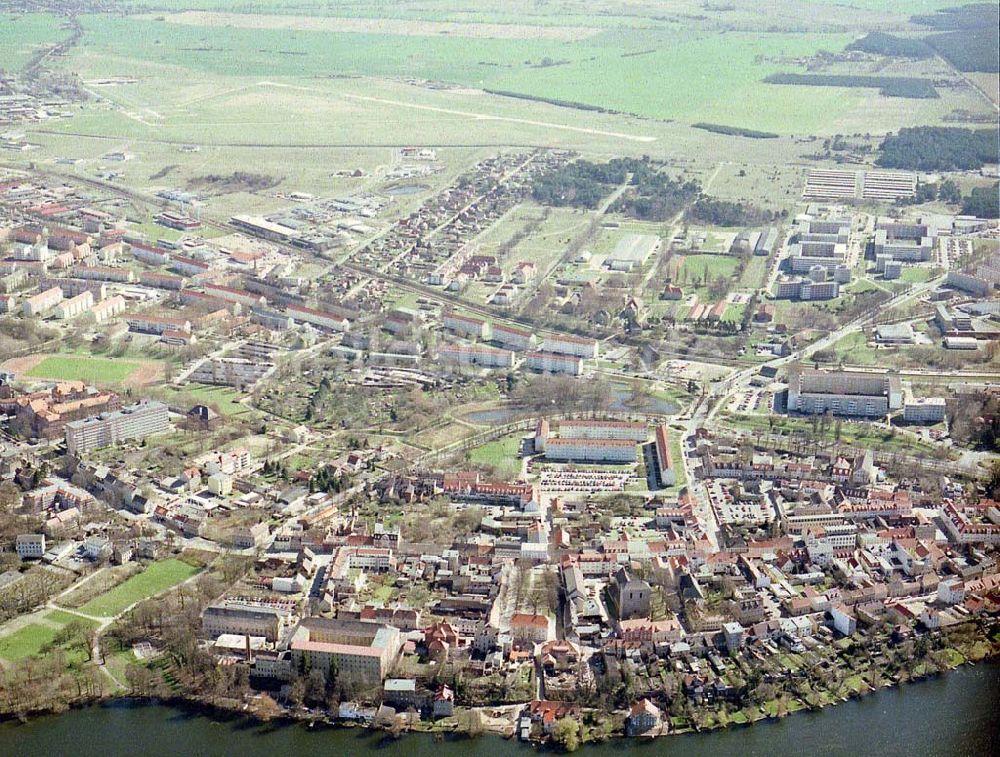 Strausberg / Brandenburg von oben - Stadtansicht von Strausberg.