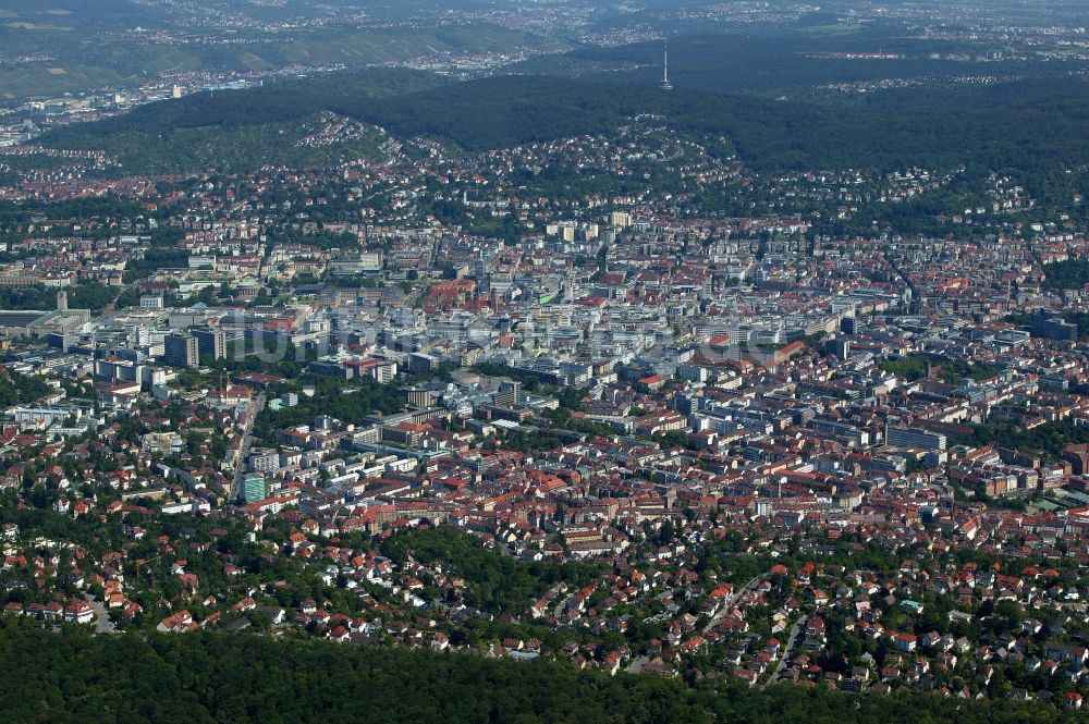 Luftbild Stuttgart - Stadtansicht von Stuttgart im Bundesland Baden-Württemberg