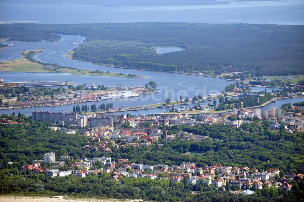 Luftbild SWINEMÜNDE - Stadtansicht von Swinemünde