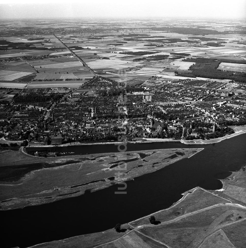 Tangermünde von oben - Stadtansicht von Tangermünde