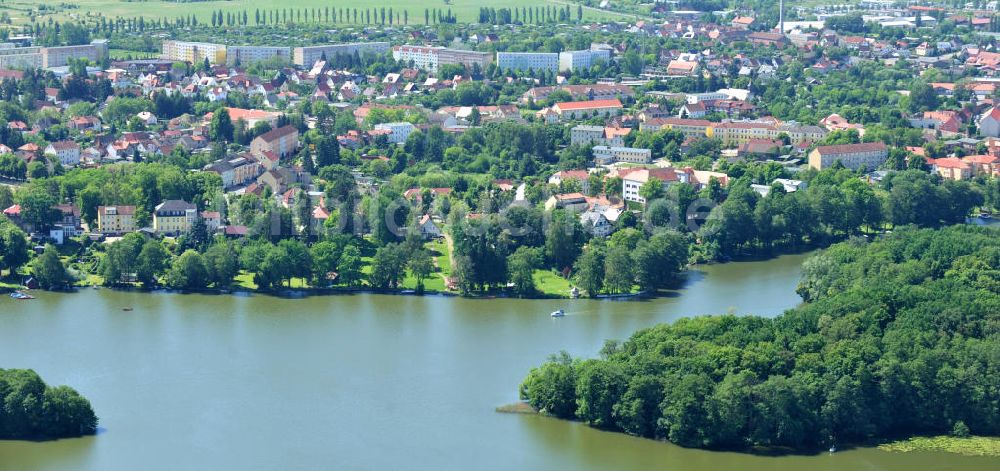 Templin von oben - Stadtansicht Templin