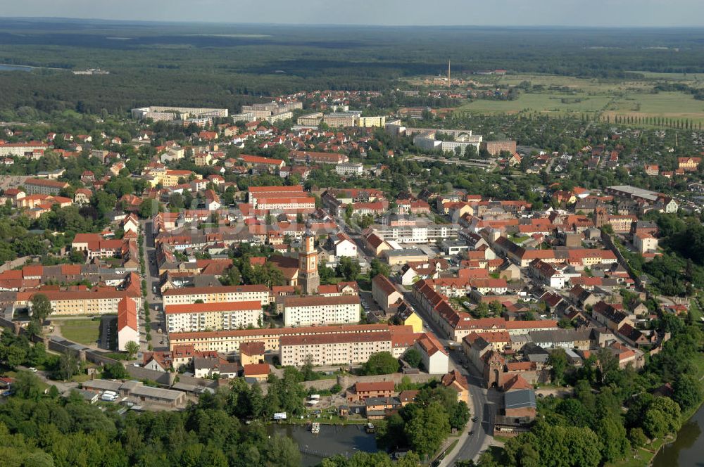 Templin von oben - Stadtansicht von Templin in Brandenburg