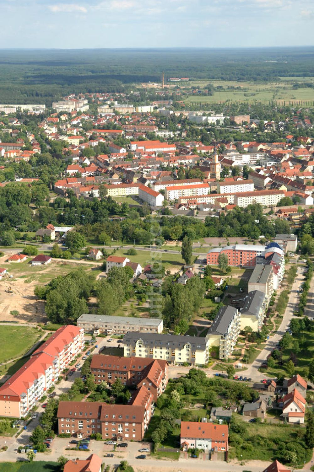 Luftbild Templin - Stadtansicht von Templin in Brandenburg