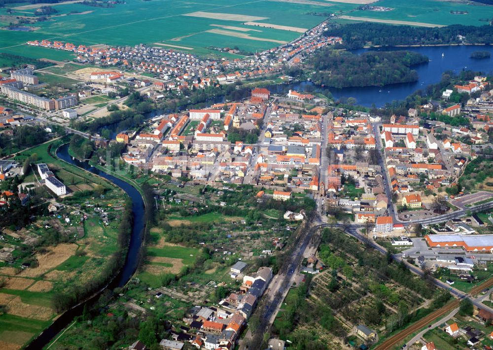 Luftbild - Stadtansicht Templin in Brandenburg