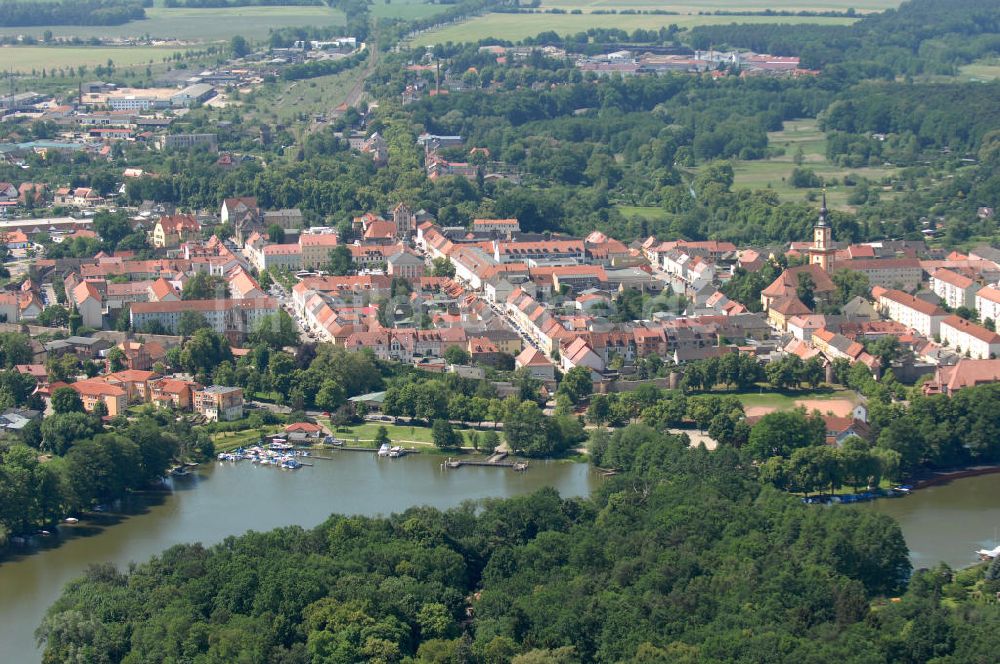 Luftbild Templin - Stadtansicht von Templin am Ufer des Templiner See