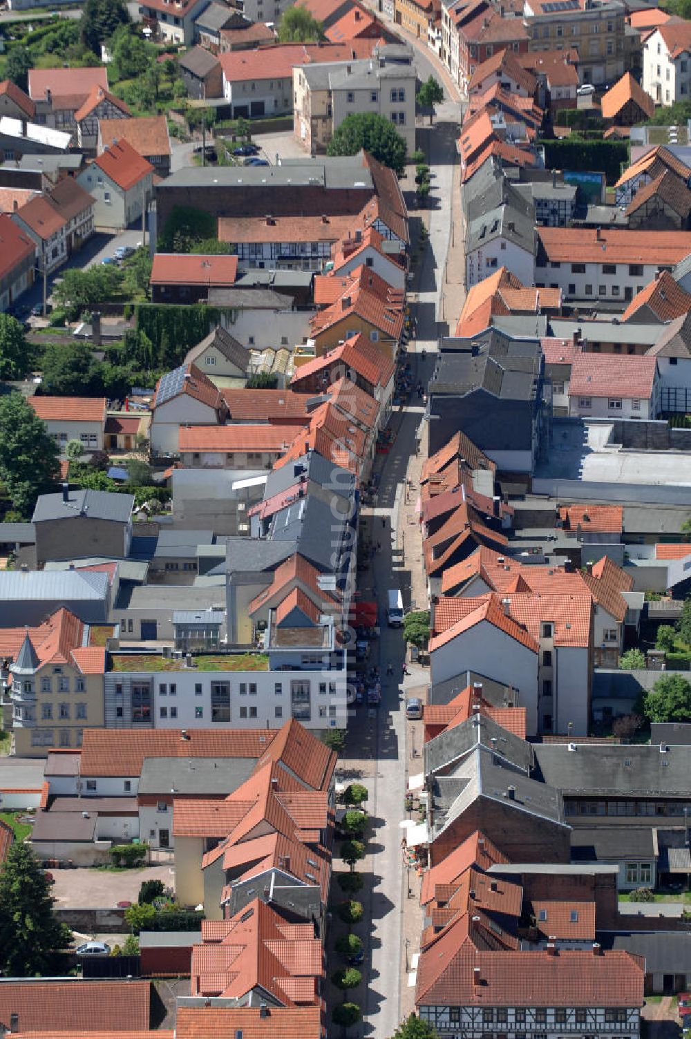 Luftaufnahme Friedrichroda - Stadtansicht vom thüringischen Friedrichroda