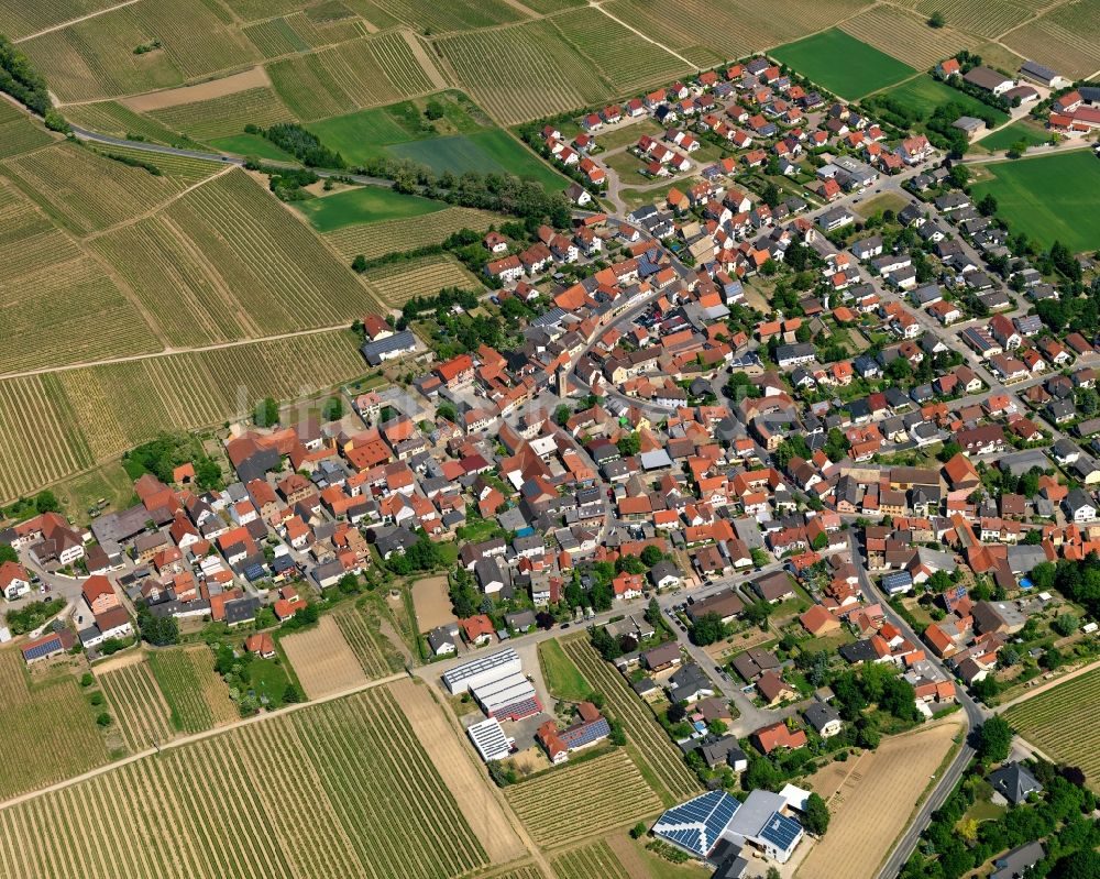 Udenheim aus der Vogelperspektive: Stadtansicht von Udenheim im Bundesland Rheinland-Pfalz