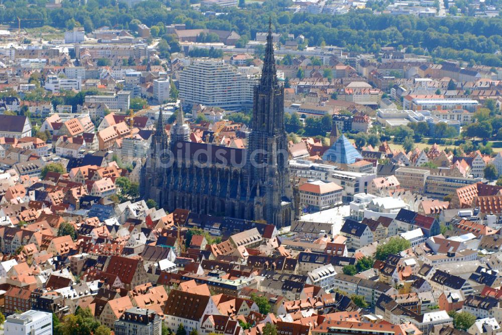 Luftbild Ulm - Stadtansicht Ulm mit Blick auf das Ulmer Münster