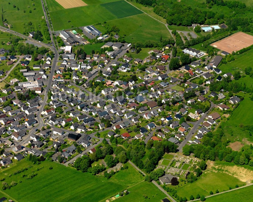 Unnau von oben - Stadtansicht von Unnau im Bundesland Rheinland-Pfalz