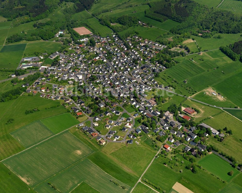 Unnau von oben - Stadtansicht von Unnau im Bundesland Rheinland-Pfalz