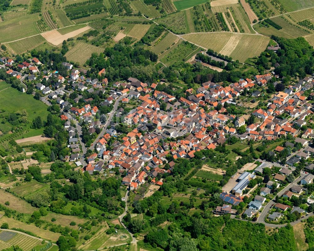 Luftbild Wackernheim - Stadtansicht von Wackernheim im Bundesland Rheinland-Pfalz