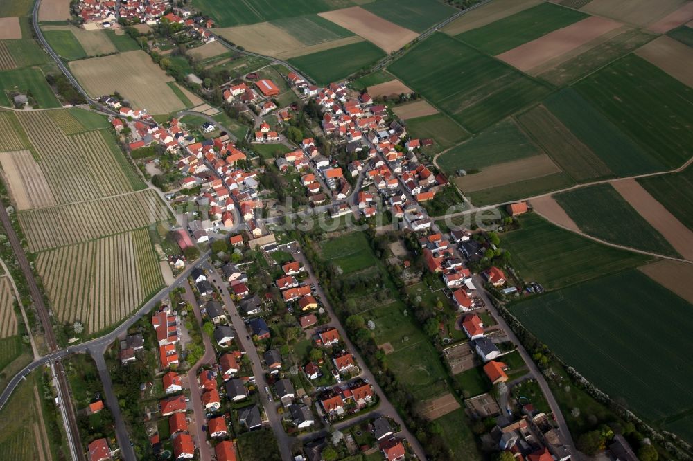 Luftbild Wahlheim - Stadtansicht von Wahlheim im Bundesland Rheinland-Pfalz