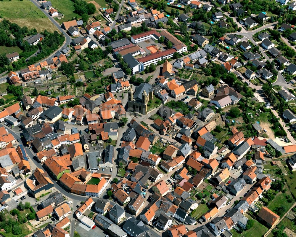 Waldböckelheim von oben - Stadtansicht von Waldböckelheim im Bundesland Rheinland-Pfalz