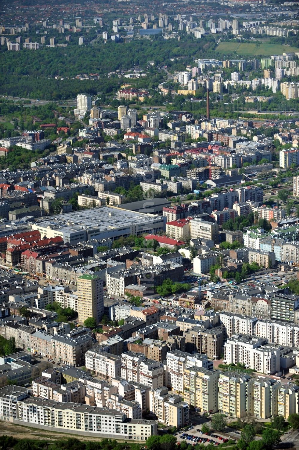 Luftbild Warschau / Warszawa - Stadtansicht von Warschau / Warszawa in Polen