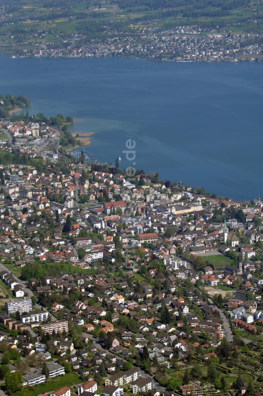 Luftaufnahme Wädenswil - Stadtansicht Wädenswil