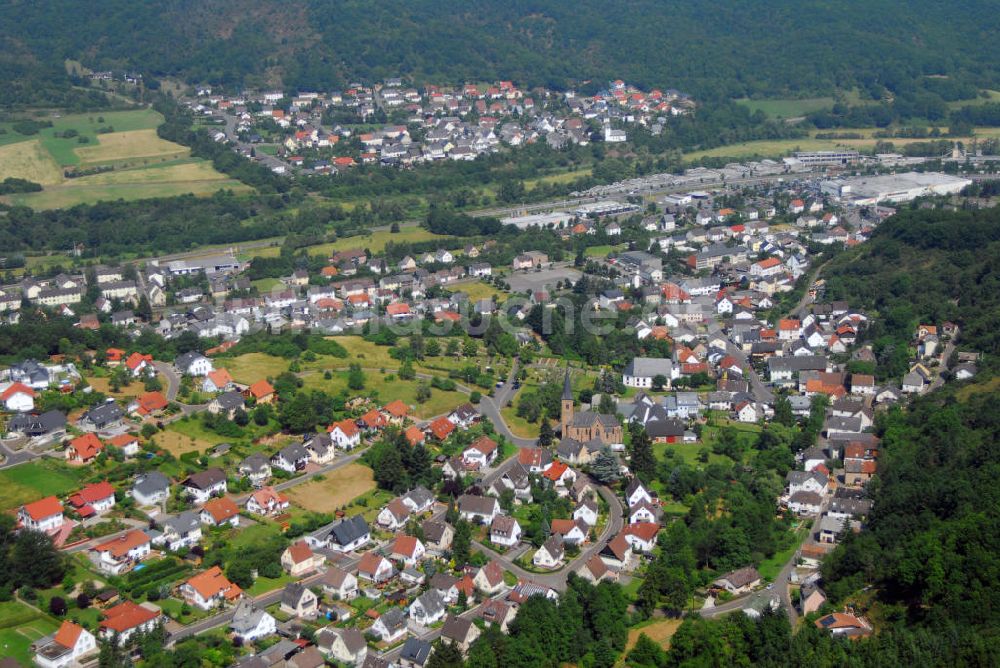 Idar-Oberstein / OT Weierbach aus der Vogelperspektive: Stadtansicht Weierbach