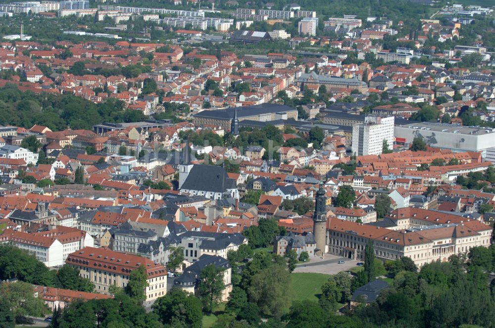 Weimar aus der Vogelperspektive: Stadtansicht Weimar