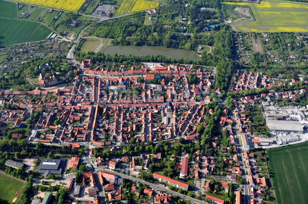 Weißensee von oben - Stadtansicht von Weißensee im Bundesland Thüringen