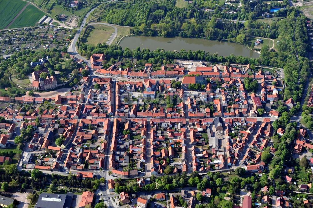 Weißensee aus der Vogelperspektive: Stadtansicht von Weißensee im Bundesland Thüringen