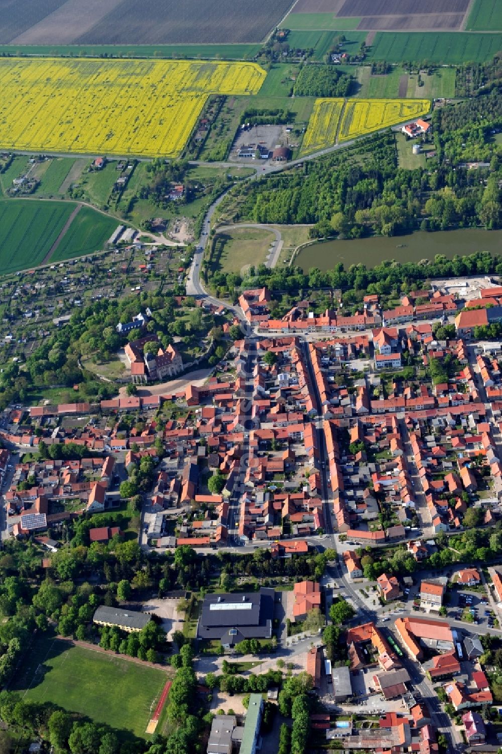 Luftbild Weißensee - Stadtansicht von Weißensee im Bundesland Thüringen