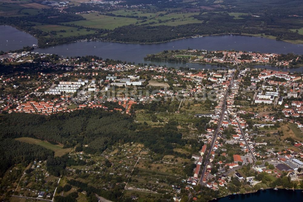 Werder aus der Vogelperspektive: Stadtansicht Werder Havel im Bundesland Brandenburg