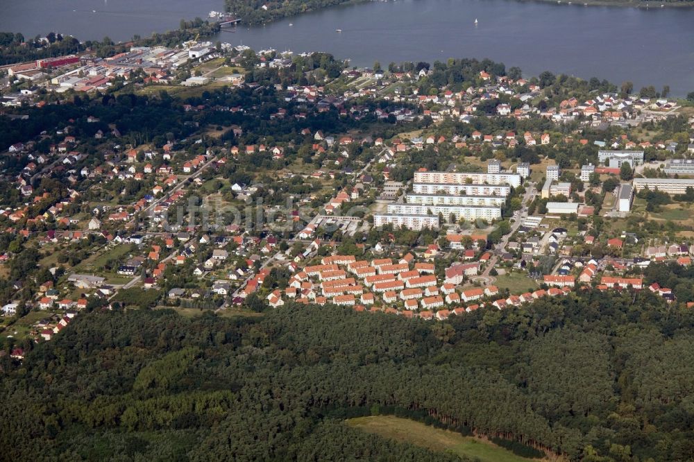 Luftaufnahme Werder - Stadtansicht Werder Havel im Bundesland Brandenburg