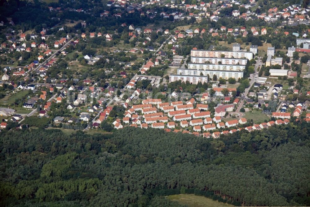 Werder von oben - Stadtansicht Werder Havel im Bundesland Brandenburg