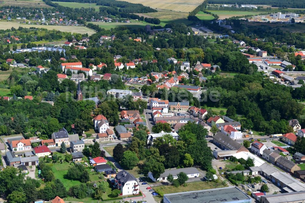 Luftaufnahme Werneuchen - Stadtansicht von Werneuchen im Bundesland Brandenburg