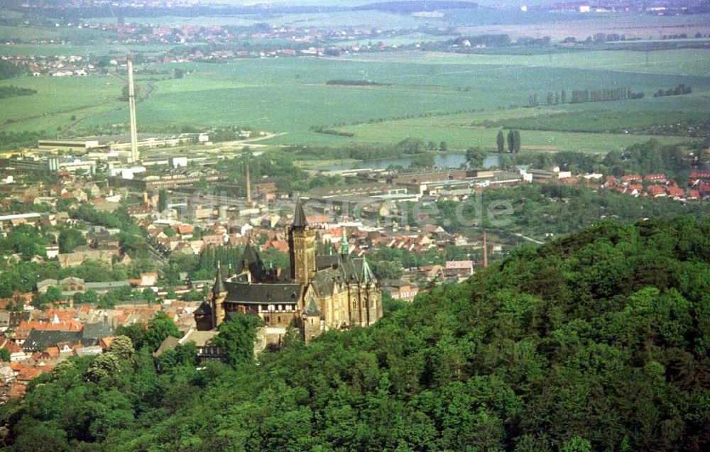 Luftbild Wernigerode - Stadtansicht von Wernigerode / Harz.