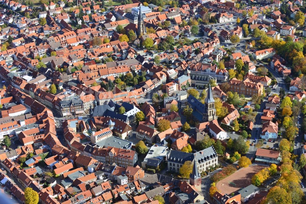 Luftaufnahme Wernigerode - Stadtansicht von Wernigerode im Bundesland