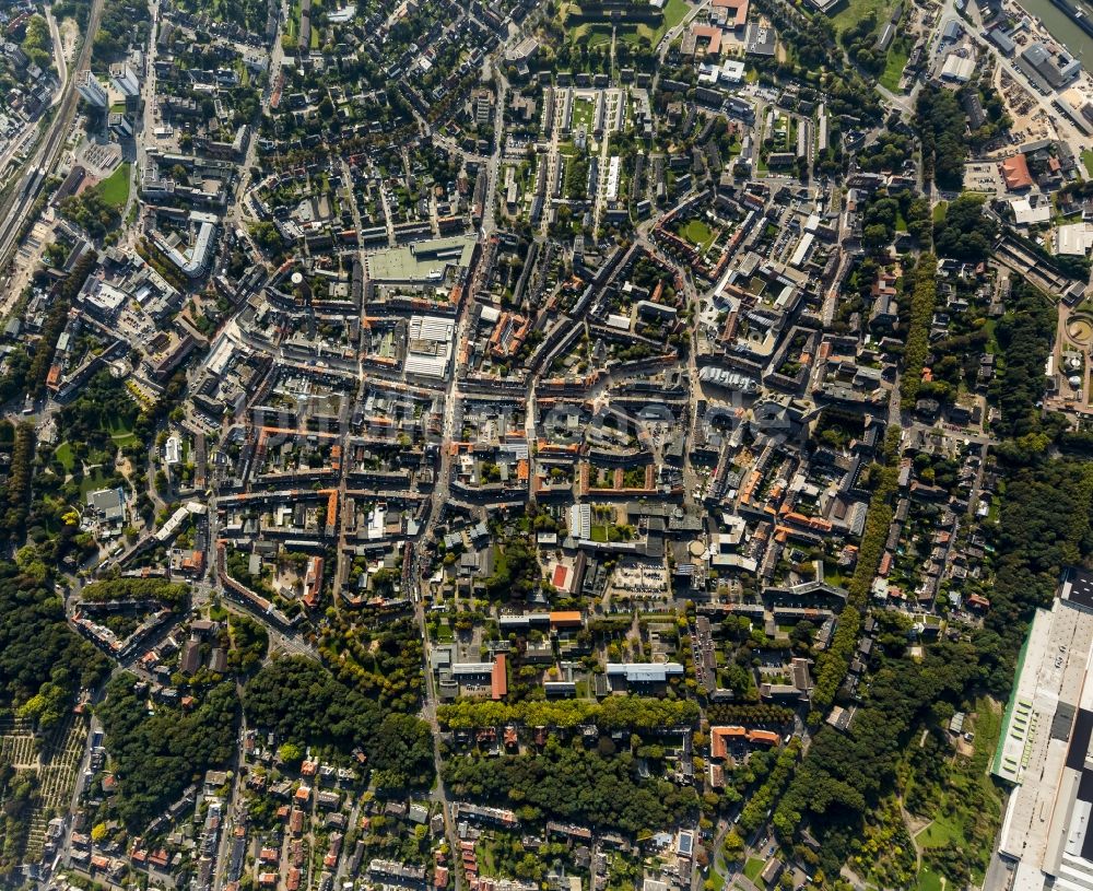 Wesel von oben - Stadtansicht von Wesel im Bundesland Nordrhein-Westfalen