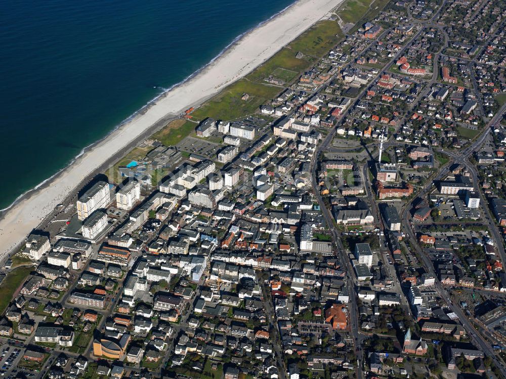 Westerland auf Sylt von oben - Stadtansicht Westerland auf der Insel Sylt in Schleswig-Holstein