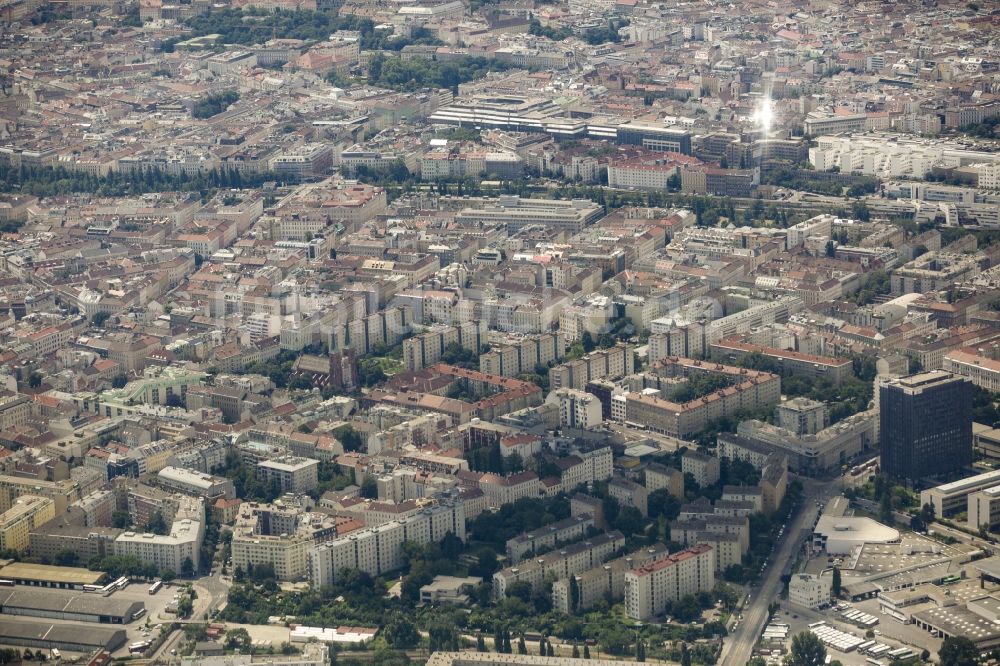 Luftbild Wien - Stadtansicht von Wien in Österreich