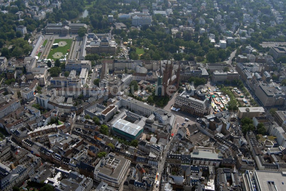 Wiesbaden aus der Vogelperspektive: Stadtansicht Wiesbaden