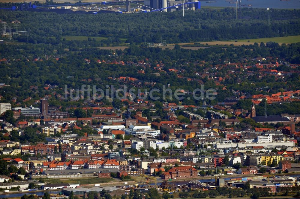 Luftbild Wilhelmshaven - Stadtansicht von Wilhelmshaven an der Nordsee- Küste im Bundesland Niedersachsen